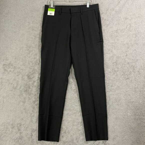 NEW Kenneth Cole Men's 32x30  Slim Fit Performance Pants Black Stretch - Picture 2 of 9